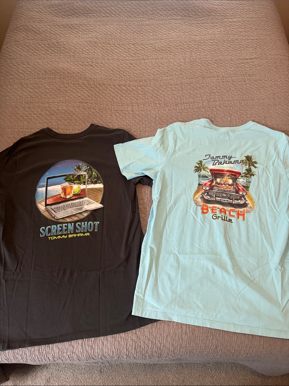 Tommy Bahama Logo T Shirts Set of 2